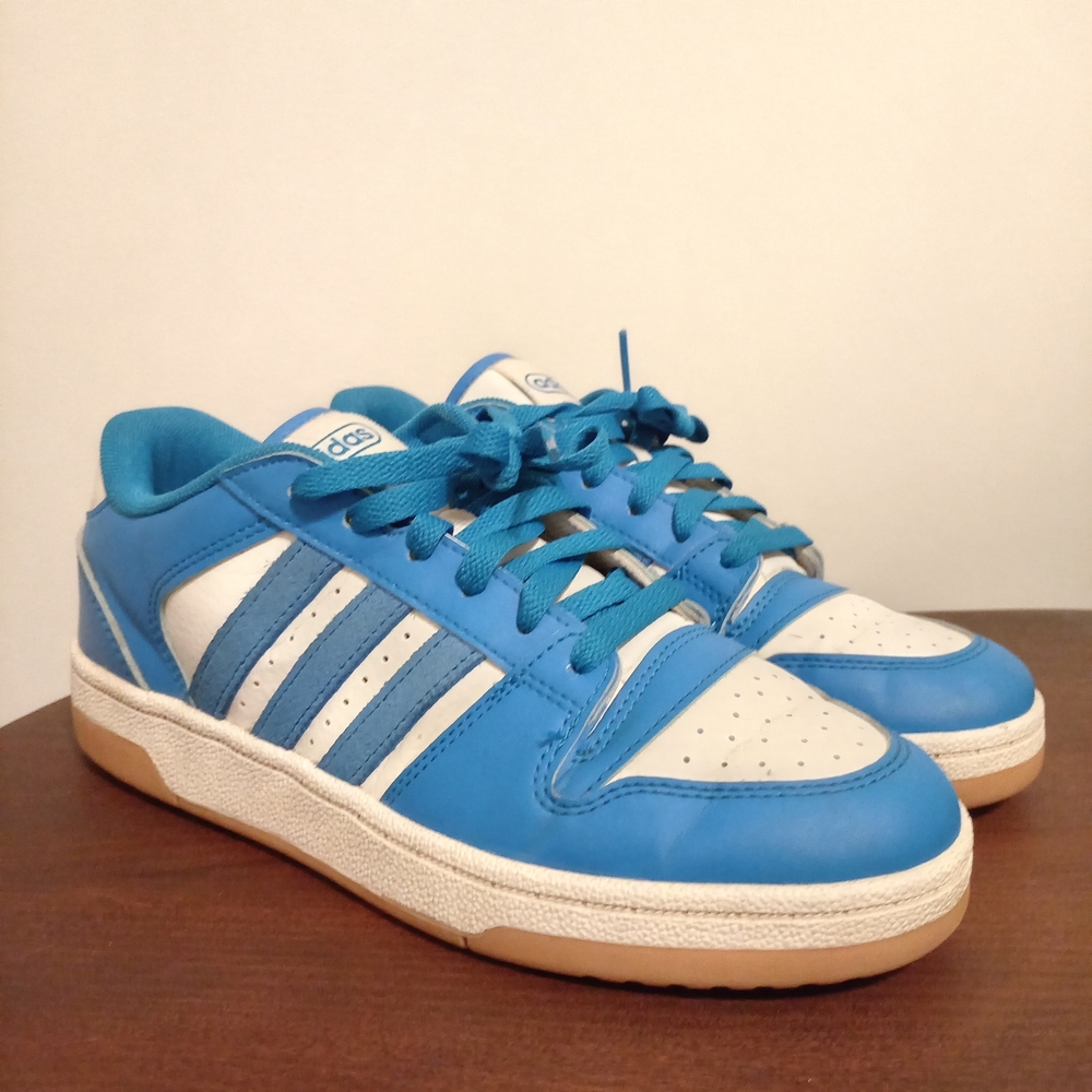 Adidas Blue and White Sneakers
